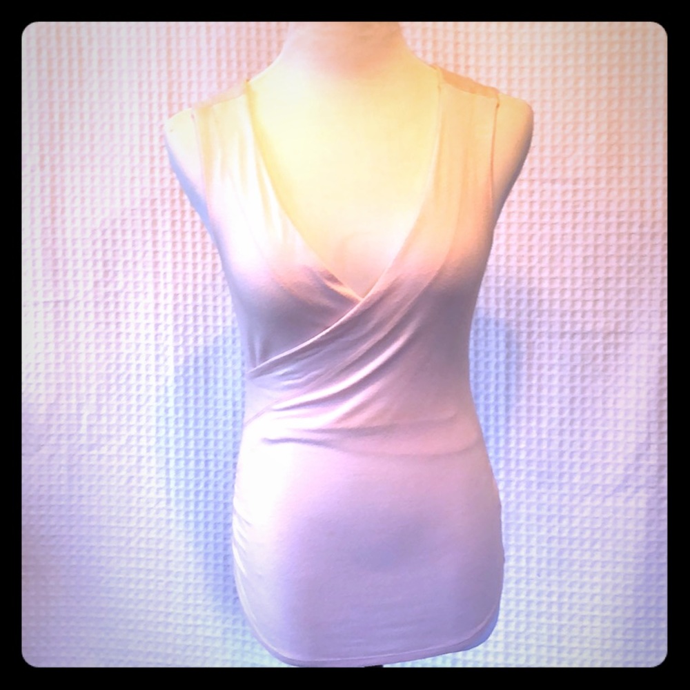 *5/$20* Lili Rose Low Cut Light Pink Top Small